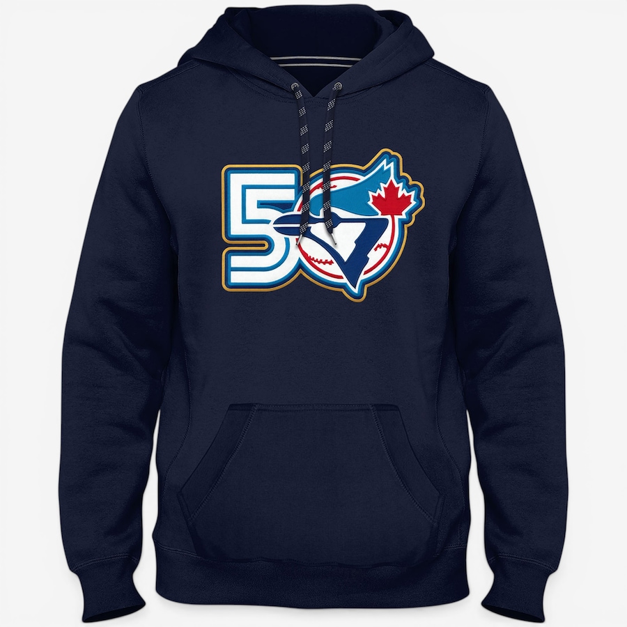 Image 753593.jpg, Product 753-593 / Price $119.99, Bulletin Men's Toronto Blue Jays MLB Express Twill 50th Anniversary Logo Hoodie (navy) from Bulletin on TSC.ca's Sports department