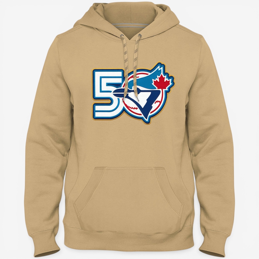 Image 753598.jpg, Product 753-598 / Price $119.99, Bulletin Men's Toronto Blue Jays MLB Express Twill 50th Anniversary Logo Hoodie (wheat)  from Bulletin on TSC.ca's Sports department