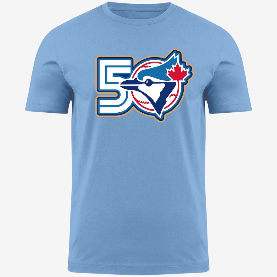 Image 753602.jpg, Product 753-602 / Price $44.99, Bulletin Men's Toronto Blue Jays MLB 50th Anniversary Logo T-Shirt (light blue)  from Bulletin on TSC.ca's Sports department
