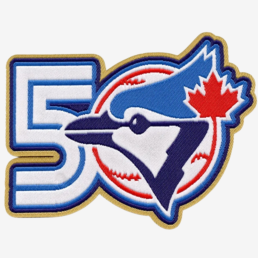 Image 753660_ALTMORE1.jpg, Product 753-660 / Price $26.99, Toronto Blue Jays 50th Anniversary Patch from The Emblem Source on TSC.ca's Sports department