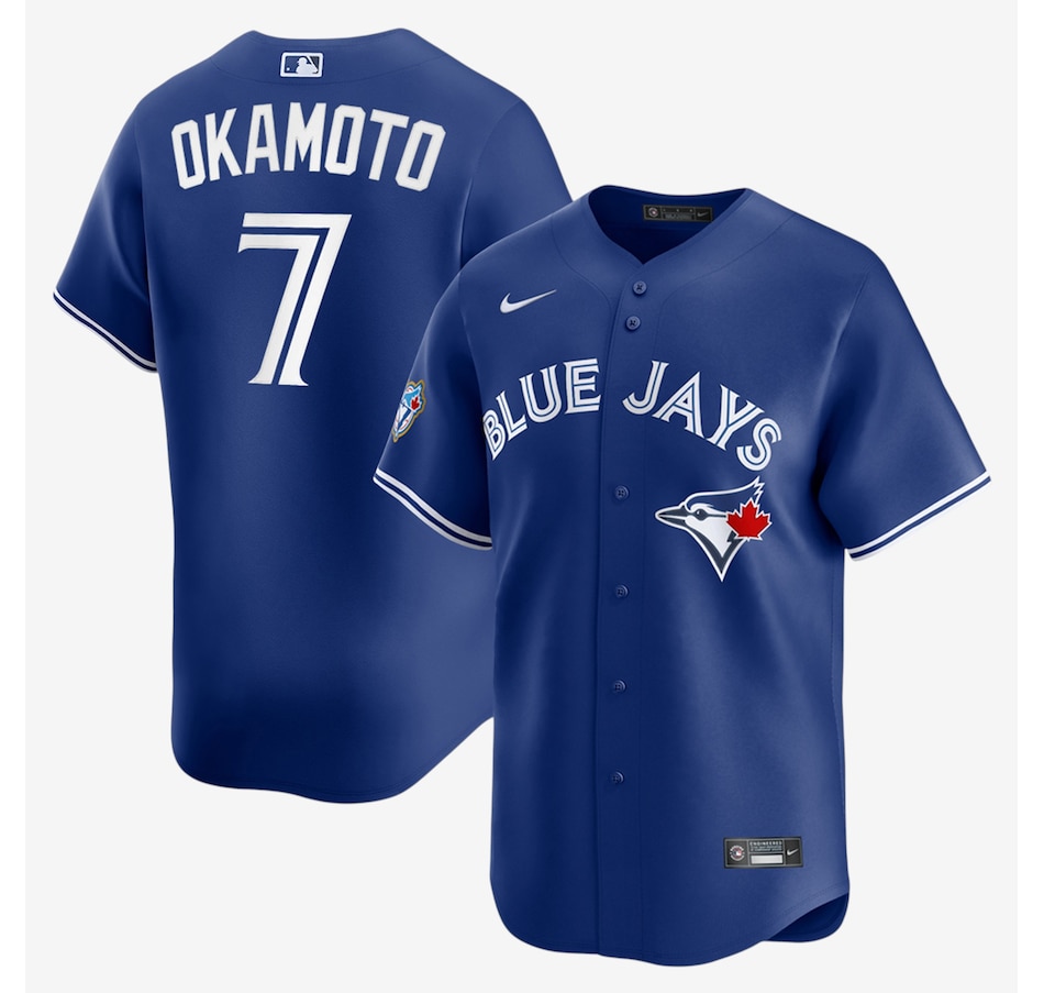 Image 753676.jpg, Product 753-676 / Price $288.99, Men's Toronto Blue Jays Nike 50th Anniversary Kazuma Okamoto Alternate Replica Jersey (royal) from Nike on TSC.ca's Sports department
