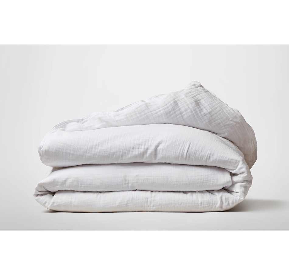 Image 753758_WHT.jpg, Product 753-758 / Price $200.00 - $230.00, Silk & Snow Muslin Duvet Cover from Silk & Snow on TSC.ca's Home & Garden department