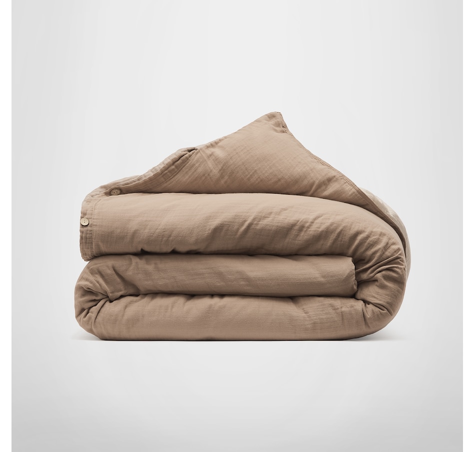 Image 753764_CHAI.jpg, Product 753-764 / Price $200.00 - $230.00, Silk & Snow Muslin Duvet Cover from Silk & Snow on TSC.ca's Home & Garden department
