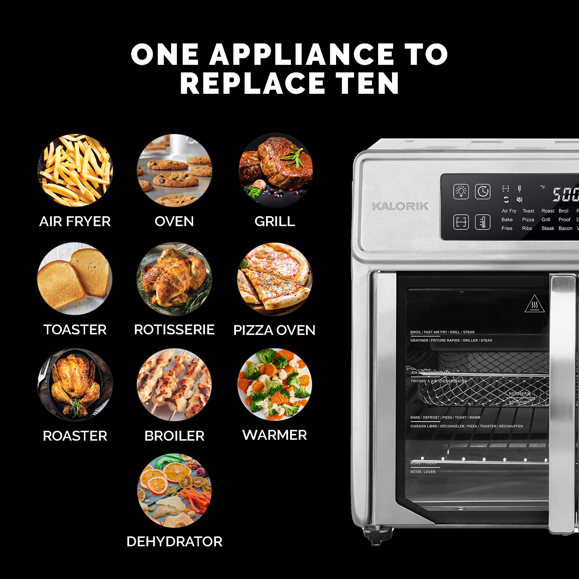 Air Fryer Rack, Multi-Layer Double Basket Air Fryer
