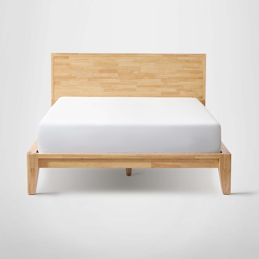 Image 753830_NAT.jpg, Product 753-830 / Price $1,050.00 - $1,800.00, Silk & Snow Wooden Bed Frame with Headboard (rubberwood) from Silk & Snow on TSC.ca's Home & Garden department