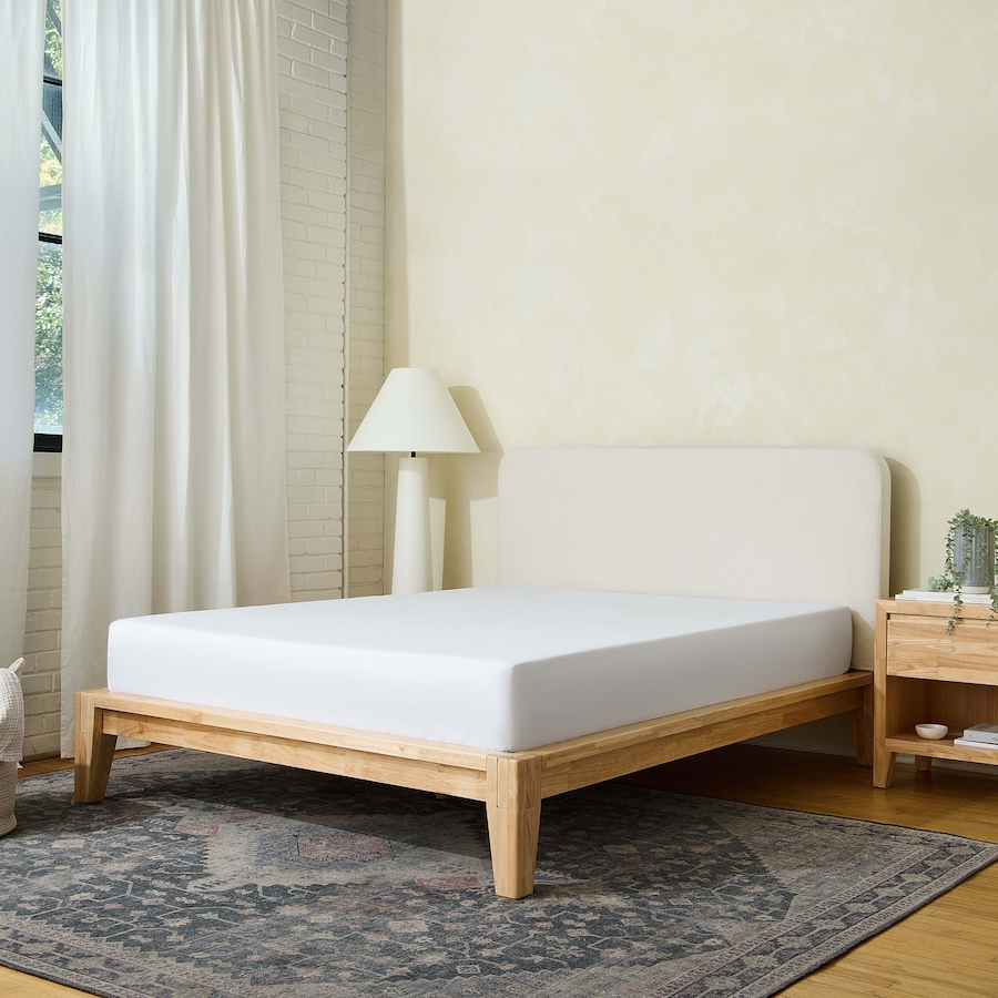 Image 753832_ALTMORE18.jpg, Product 753-832 / Price $1,000.00 - $1,750.00, Silk & Snow Wooden Bed Frame with Upholstered Headboard from Silk & Snow on TSC.ca's Home & Garden department