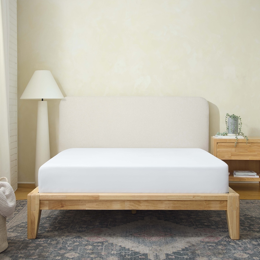 Image 753832_ALTMORE19.jpg, Product 753-832 / Price $1,000.00 - $1,750.00, Silk & Snow Wooden Bed Frame with Upholstered Headboard from Silk & Snow on TSC.ca's Home & Garden department