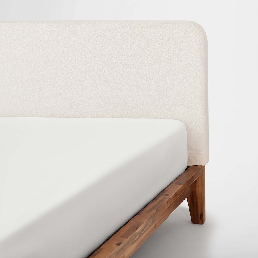 Image 753832_ALTMORE24.jpg, Product 753-832 / Price $1,000.00 - $1,750.00, Silk & Snow Wooden Bed Frame with Upholstered Headboard from Silk & Snow on TSC.ca's Home & Garden department