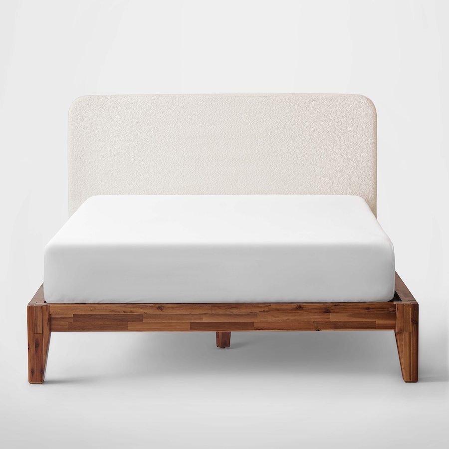 Image 753832_CORBC.jpg, Product 753-832 / Price $1,000.00 - $1,750.00, Silk & Snow Wooden Bed Frame with Upholstered Headboard from Silk & Snow on TSC.ca's Home & Garden department
