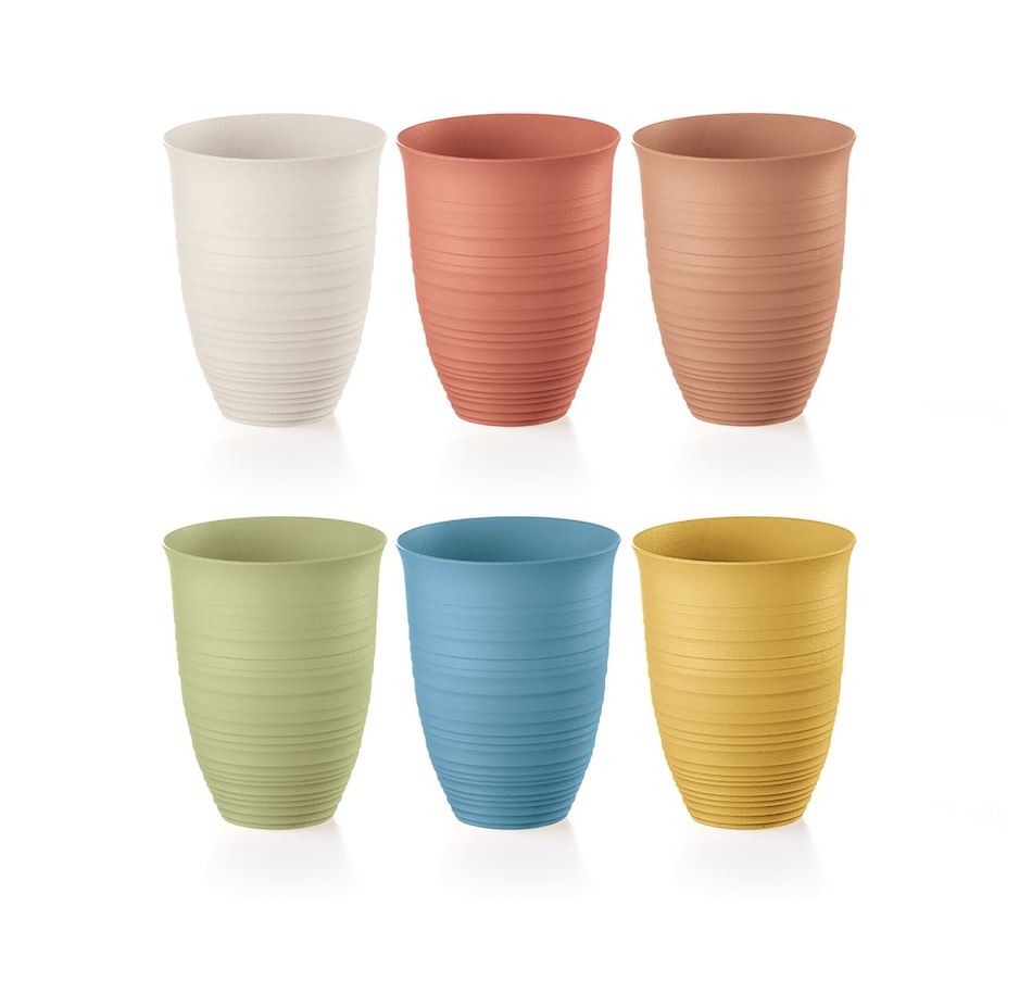 Image 753912.jpg, Product 753-912 / Price $48.00, Guzzini Tierra Tall Tumblers (set of 6) from Guzzini on TSC.ca's Kitchen department