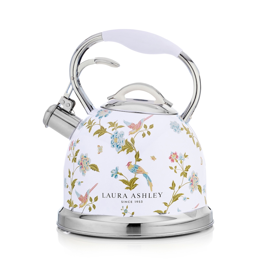 Image 754023.jpg, Product 754-023 / Price $109.99, Laura Ashley Stovetop Kettle (10-cup, Elveden White) from Laura Ashley on TSC.ca's Kitchen department