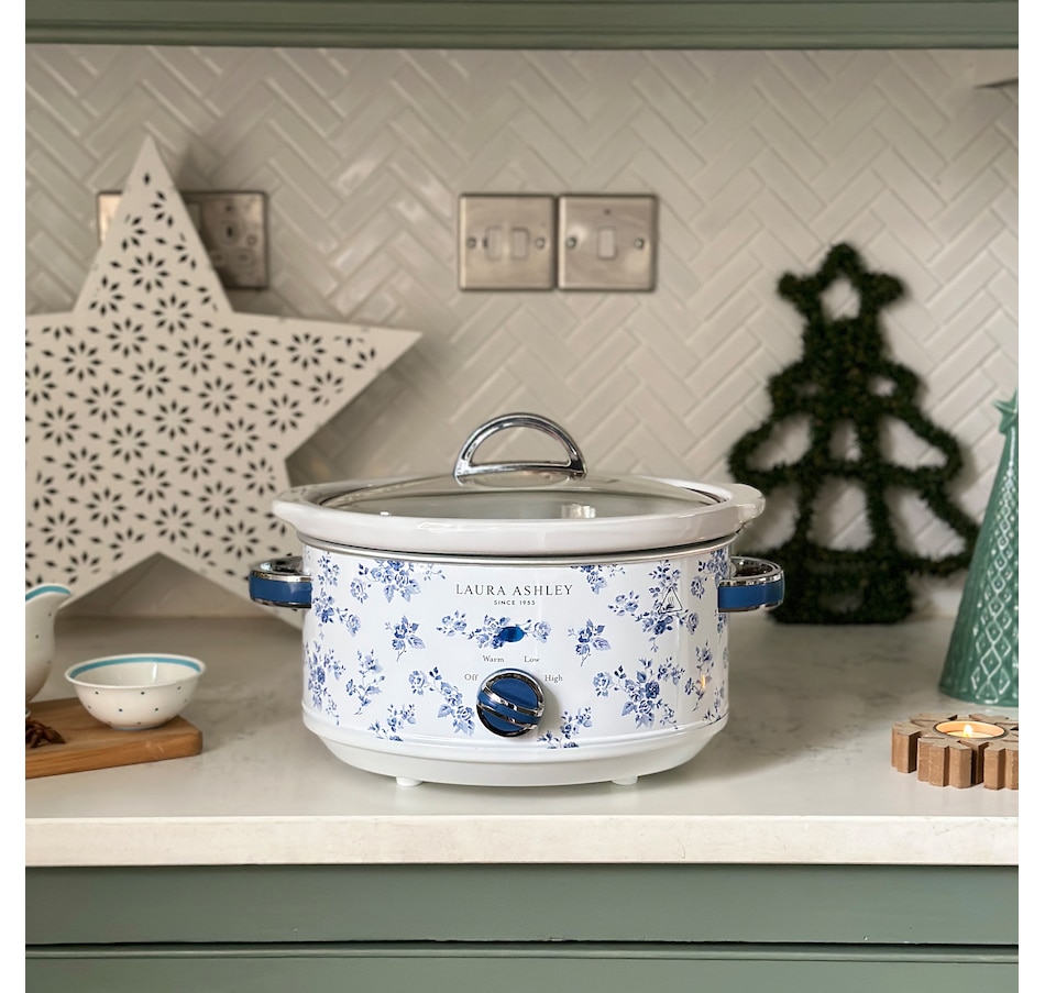 Image 754030_ALTMORE2.jpg, Product 754-030 / Price $99.99, Laura Ashley Slow Cooker (3.5L, China Rose) from Laura Ashley on TSC.ca's Kitchen department