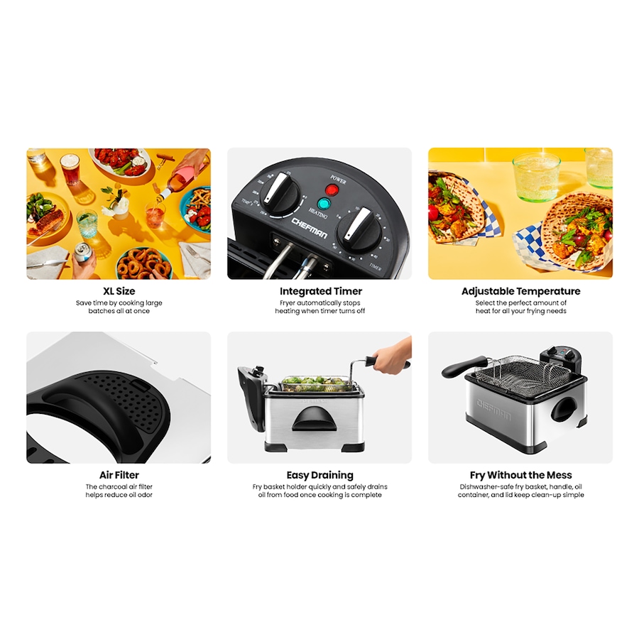 Image 754040_ALTMORE2.jpg, Product 754-040 / Price $109.99, Chefman Jumbo Fry 4.5-Quart Deep Fryer from Chefman on TSC.ca's Kitchen department