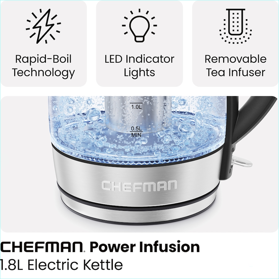 Image 754049_ALTMORE3.jpg, Product 754-049 / Price $44.99, Chefman Fast-Boil 1.8L Electric Kettle from Chefman on TSC.ca's Kitchen department