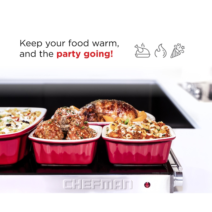 Image 754055_ALTMORE3.jpg, Product 754-055 / Price $89.99, Chefman Glass Top Warming Tray (16" x 12") from Chefman on TSC.ca's Kitchen department