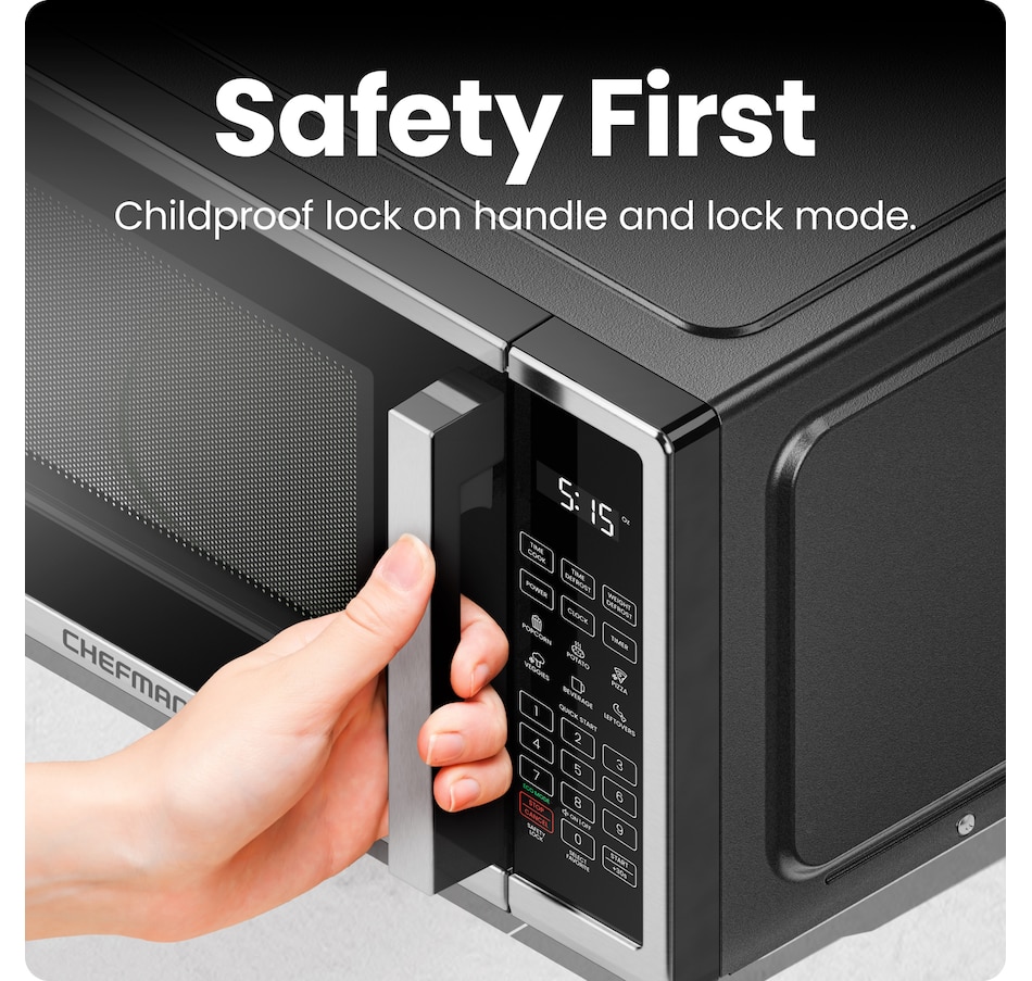 Image 754076_ALTMORE3.jpg, Product 754-076 / Price $199.99, Chefman Countertop Microwave (1.1 cu. ft.) from Chefman on TSC.ca's Kitchen department