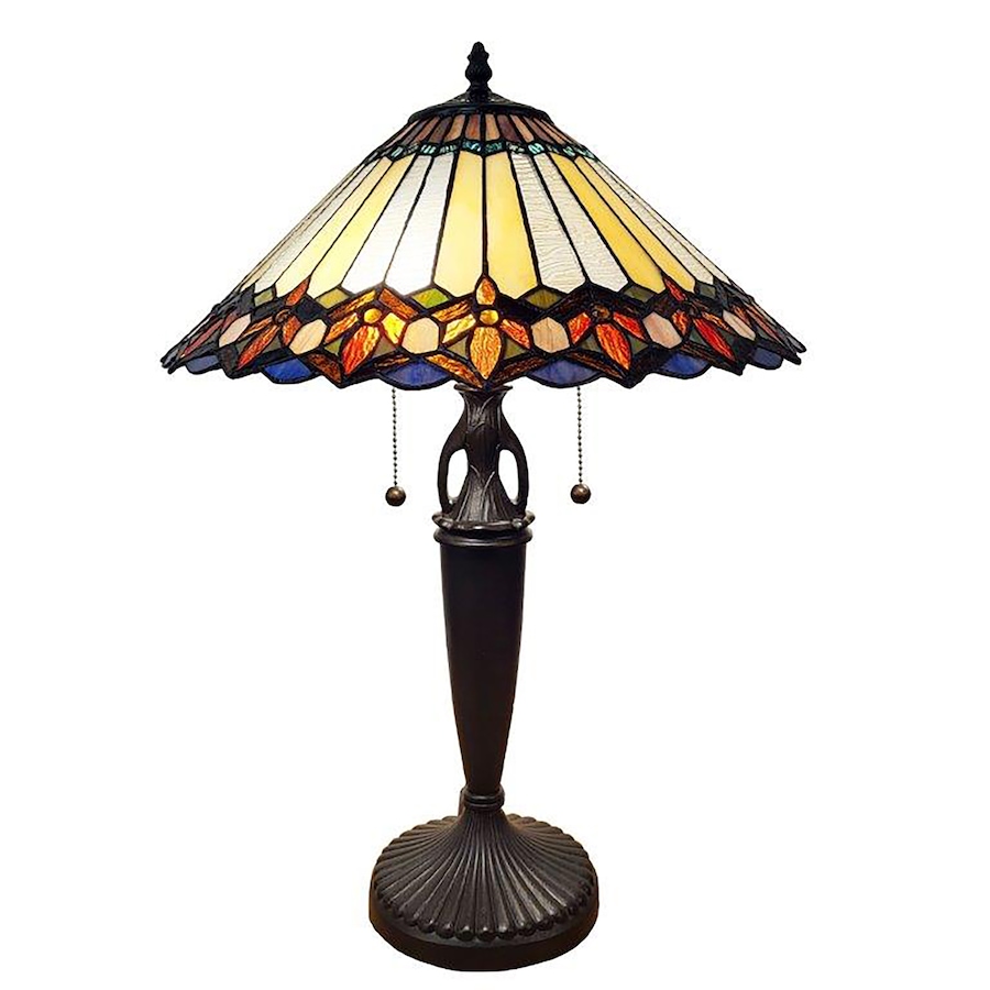 Image 754160.jpg, Product 754-160 / Price $379.99, Fine Art Lighting Tiffany Stained Glass Table Lamp and Handcrafted Tiffany Style Shade from Fine Art Lighting on TSC.ca's Home & Garden department