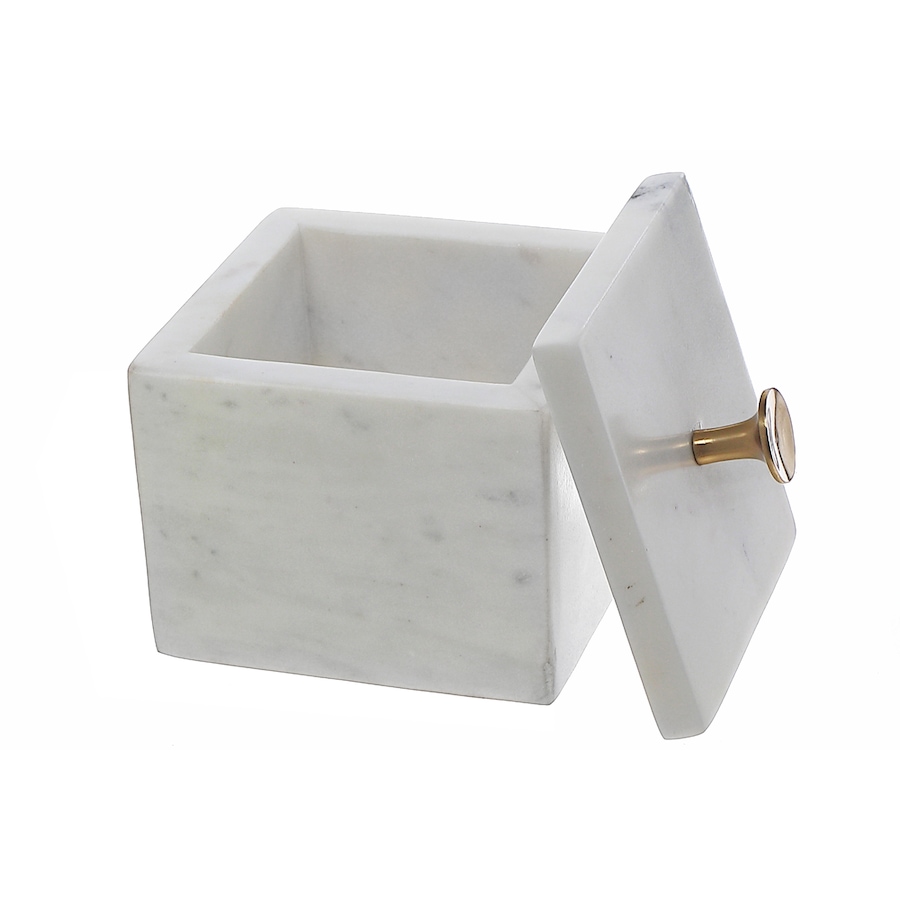 Image 754166.jpg, Product 754-166 / Price $29.99, IH Casadecor Marble Canister with Lid and Gold Knob from IH Casa Decor on TSC.ca's Home & Garden department