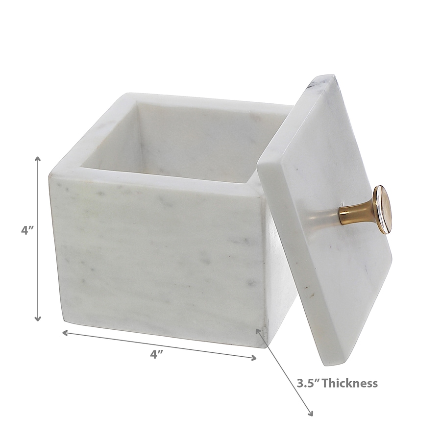 Image 754166_ALTMORE2.jpg, Product 754-166 / Price $29.99, IH Casadecor Marble Canister with Lid and Gold Knob from IH Casa Decor on TSC.ca's Home & Garden department