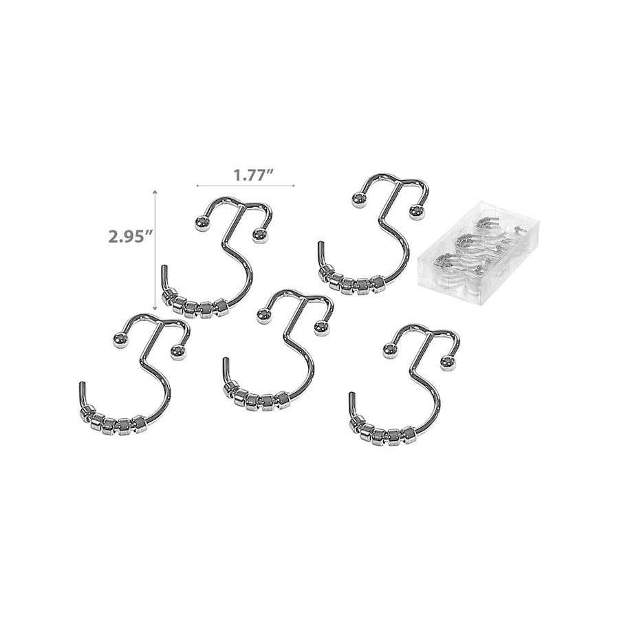 Image 754171_ALTMORE1.jpg, Product 754-171 / Price $19.99, IH Casadecor Shower Curtain/Liner Double Hook (12 pieces) from IH Casa Decor on TSC.ca's Home & Garden department