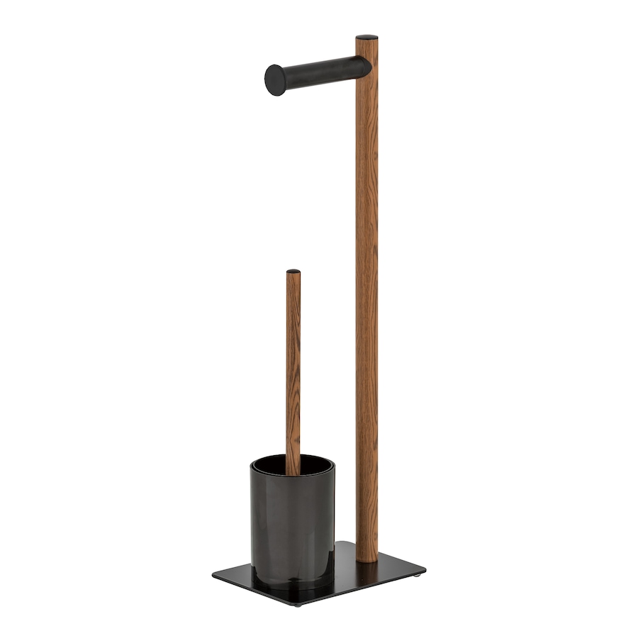 Image 754173.jpg, Product 754-173 / Price $54.99, IH Casadecor Toilet Brush and Paper Holder Stand with Black Base from IH Casa Decor on TSC.ca's Home & Garden department