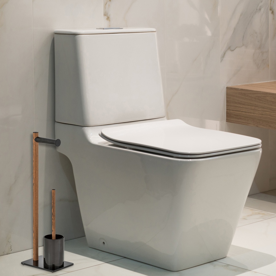 Image 754173_ALTMORE1.jpg, Product 754-173 / Price $54.99, IH Casadecor Toilet Brush and Paper Holder Stand with Black Base from IH Casa Decor on TSC.ca's Home & Garden department