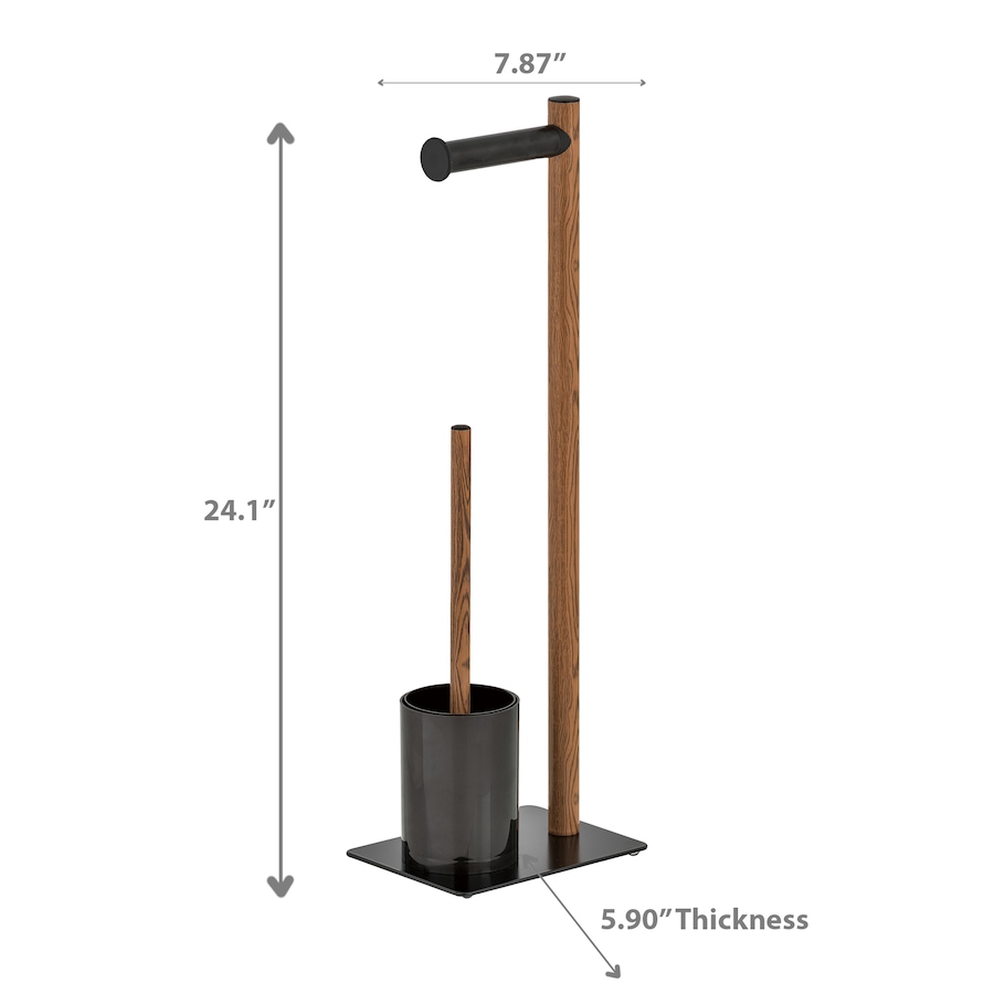Image 754173_ALTMORE2.jpg, Product 754-173 / Price $54.99, IH Casadecor Toilet Brush and Paper Holder Stand with Black Base from IH Casa Decor on TSC.ca's Home & Garden department