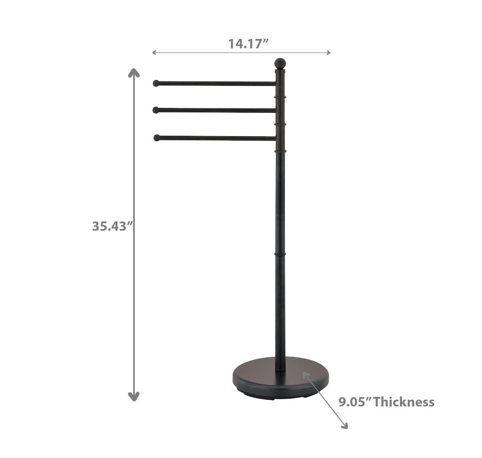 Image 754177_ALTMORE2.jpg, Product 754-177 / Price $59.99, IH Casadecor 3-Armed Metal Towel Stand from IH Casa Decor on TSC.ca's Home & Garden department