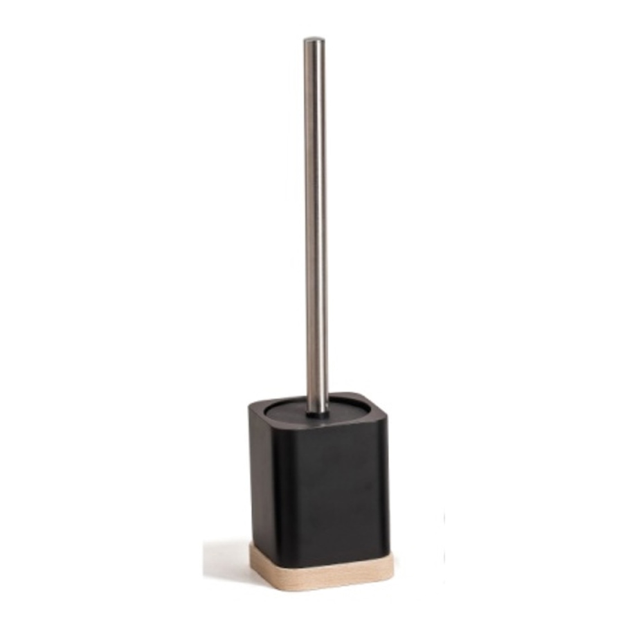 Image 754179.jpg, Product 754-179 / Price $34.99, IH Casadecor Polyresin Toilet Brush Holder with Rubber Wood Base from IH Casa Decor on TSC.ca's Home & Garden department