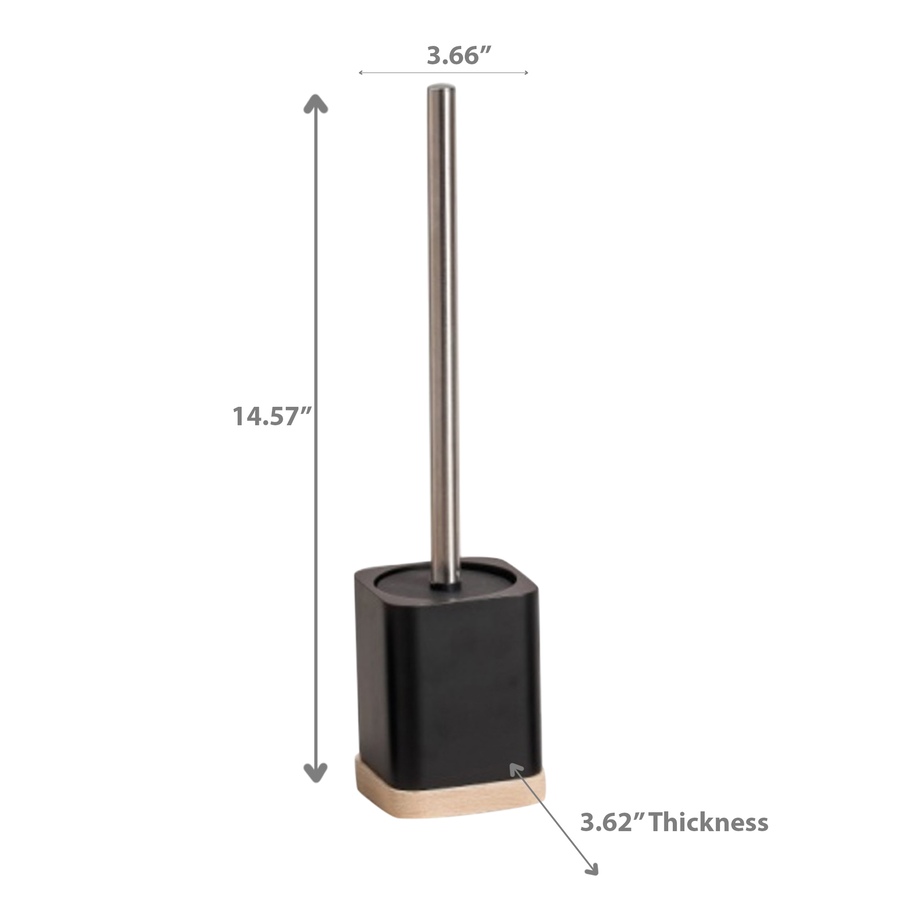 Image 754179_ALTMORE2.jpg, Product 754-179 / Price $34.99, IH Casadecor Polyresin Toilet Brush Holder with Rubber Wood Base from IH Casa Decor on TSC.ca's Home & Garden department