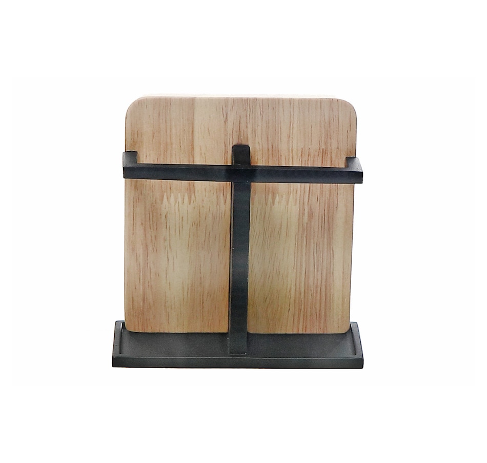 Image 754180.jpg, Product 754-180 / Price $19.99, IH Casadecor Polyresin Toothbrush Holder with Rubber Wood from IH Casa Decor on TSC.ca's Home & Garden department