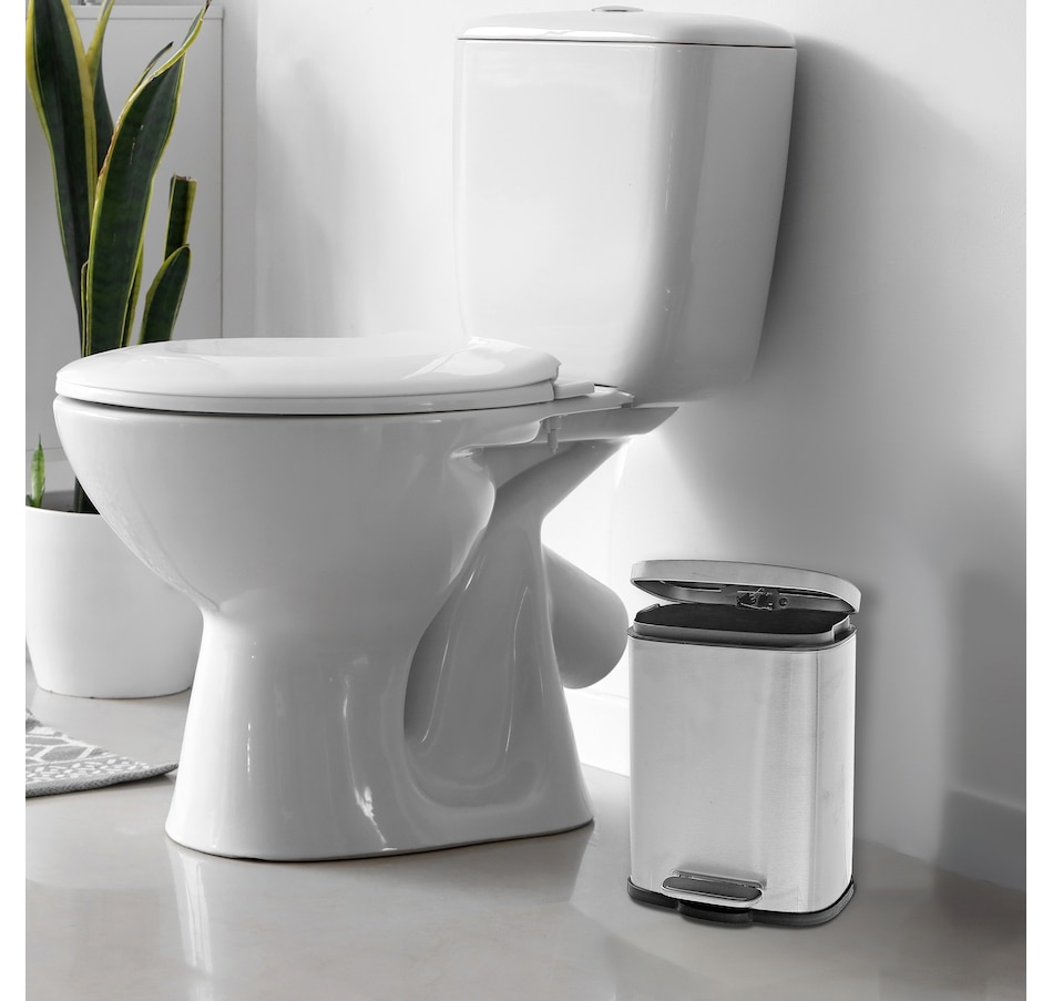 Image 754185_ALTMORE1.jpg, Product 754-185 / Price $29.99, IH Casadecor 3L Metal Rectangular Dust Bin Silver from IH Casa Decor on TSC.ca's Kitchen department