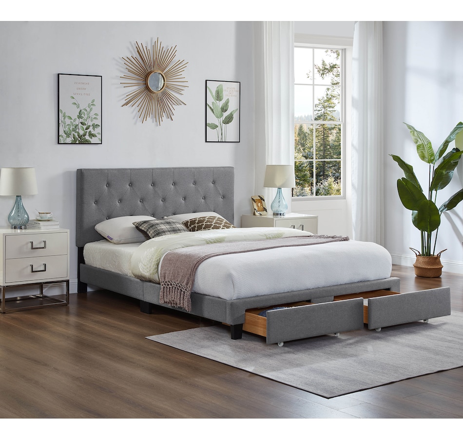 Image 754187_ALTMORE1.jpg, Product 754-187 / Price $549.99 - $749.99, Titus Full Platform Storage Bed (grey) from Titus Furniture on TSC.ca's Home & Garden department