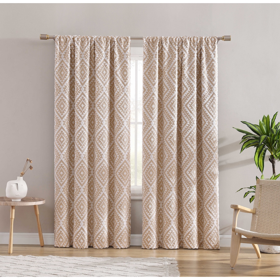 Image 754228_BGE.jpg, Product 754-228 / Price $34.99 - $44.99, Swift Home Jacquard Clip Blackout Rod Pocket Single Window Panel from CATHAY HOME  on TSC.ca's Home & Garden department