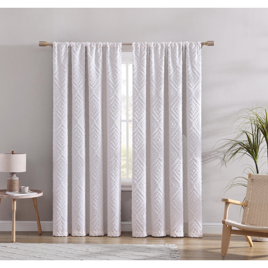 Image 754228_IVR.jpg, Product 754-228 / Price $34.99 - $44.99, Swift Home Jacquard Clip Blackout Rod Pocket Single Window Panel from CATHAY HOME  on TSC.ca's Home & Garden department