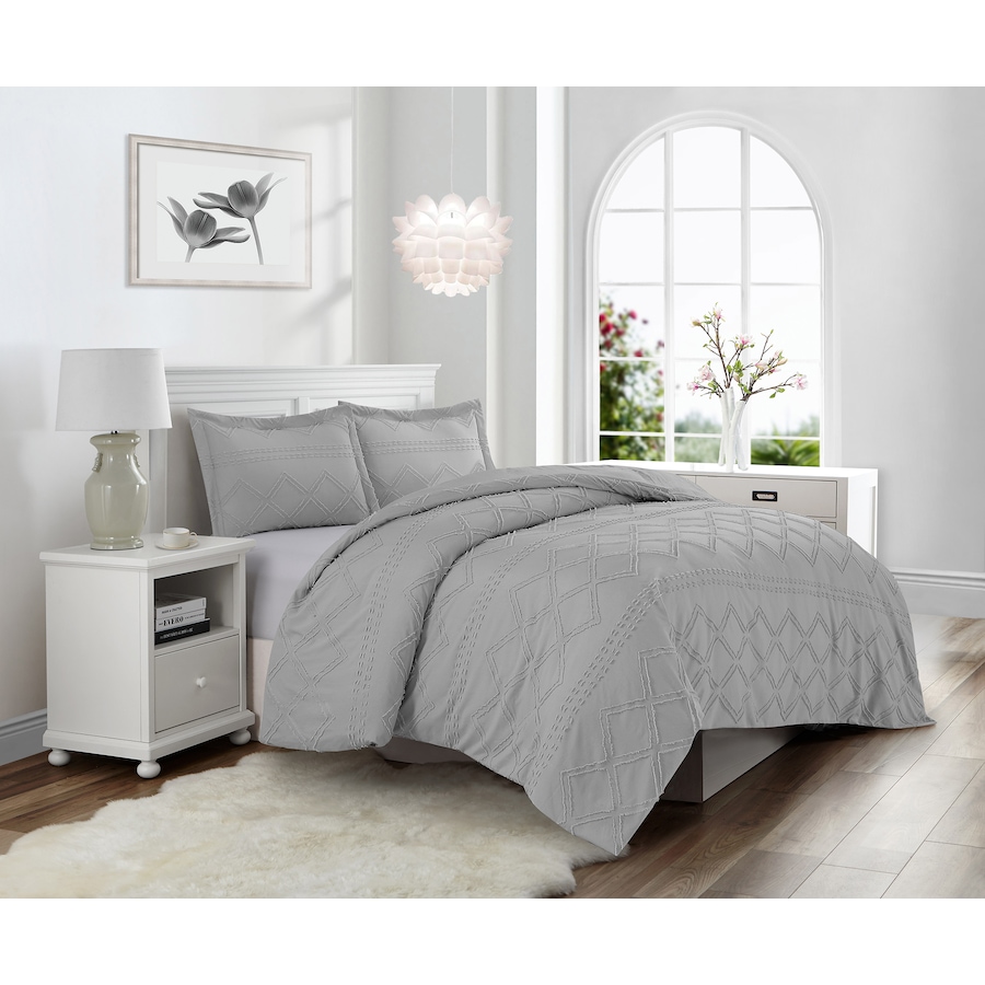 Image 754231_LGR.jpg, Product 754-231 / Price $39.99 - $49.99, Krinkle Diamond Prewashed Duvet Cover Set from CATHAY HOME  on TSC.ca's Home & Garden department