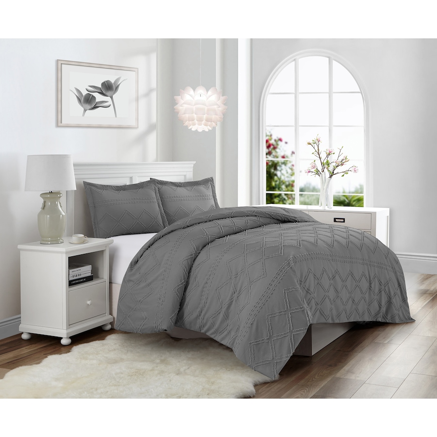Image 754231_SBG.jpg, Product 754-231 / Price $39.99 - $49.99, Krinkle Diamond Prewashed Duvet Cover Set from CATHAY HOME  on TSC.ca's Home & Garden department