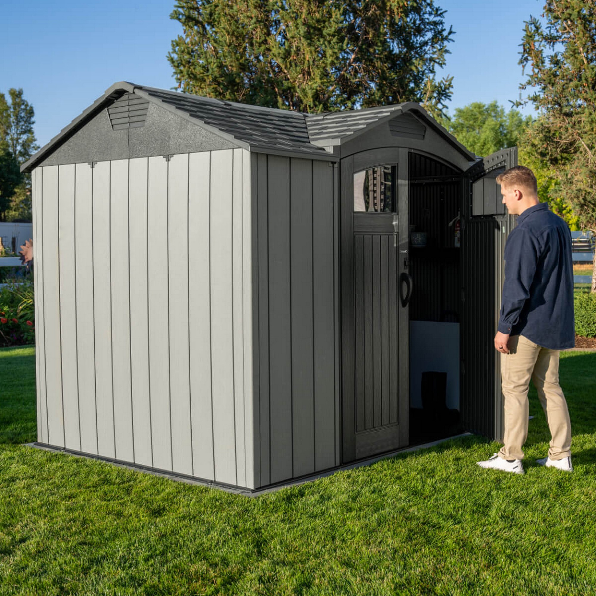 Lifetime 9.5' x 7' Side Entry Outdoor Storage Shed - TSC.ca