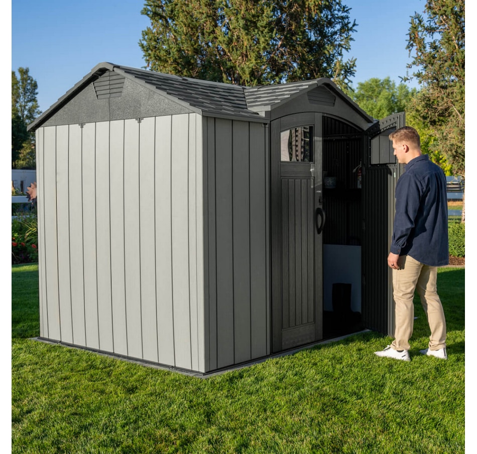 Image 754245_ALTMORE3.jpg, Product 754-245 / Price $2,499.99, Lifetime 9.5' x 7' Side Entry Outdoor Storage Shed from Lifetime on TSC.ca's Home & Garden department
