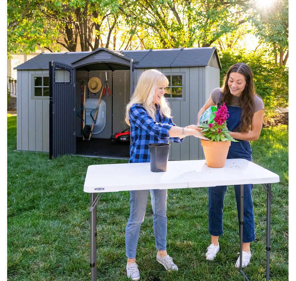 Image 754246_ALTMORE2.jpg, Product 754-246 / Price $2,999.99, Lifetime 14.5' x 7' Side Entry Outdoor Storage Shed from Lifetime on TSC.ca's Home & Garden department