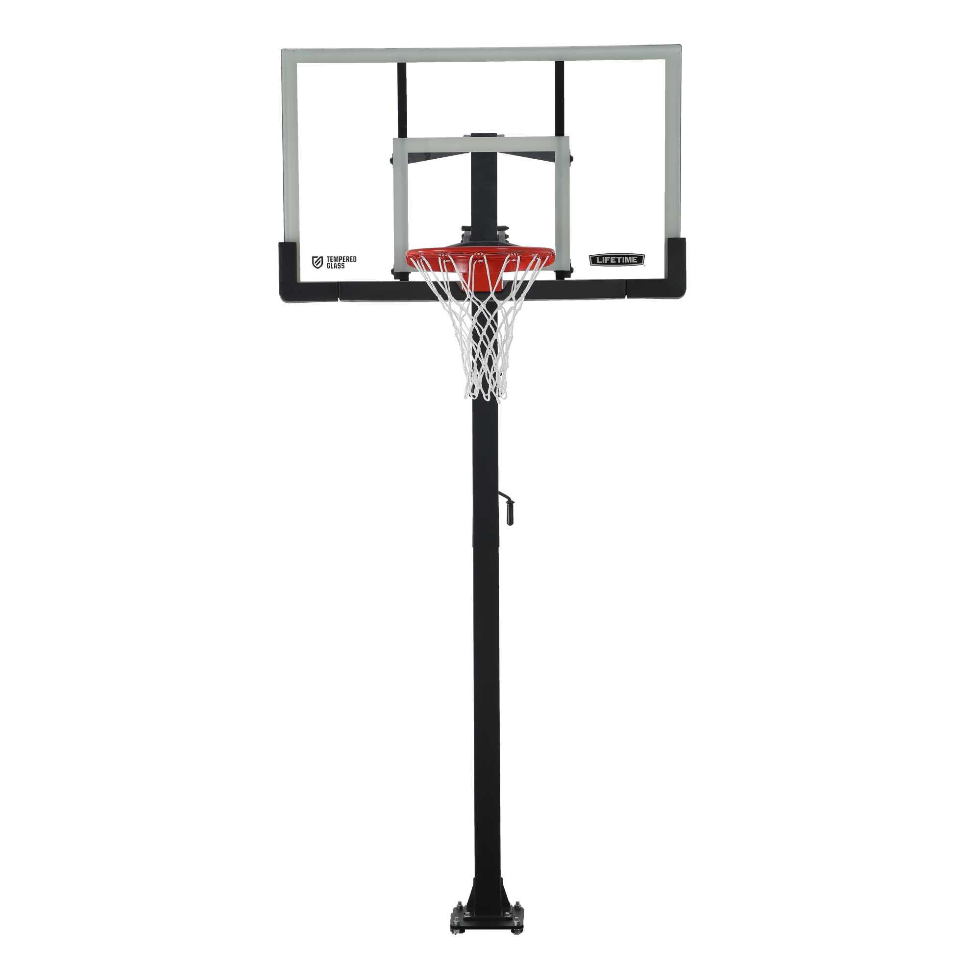Lifetime Crank Adjust Bolt-Down Basketball Hoop (54