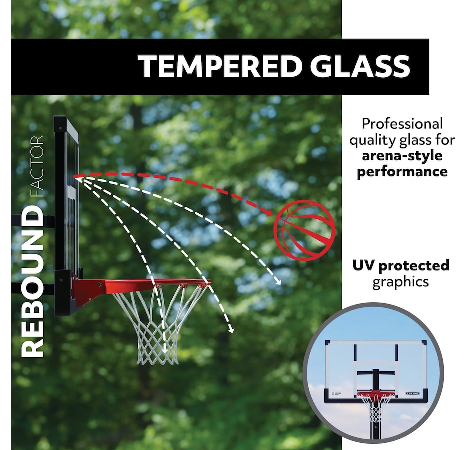 Image 754250_ALTMORE1.jpg, Product 754-250 / Price $1,399.99, Lifetime Crank Adjust Bolt-Down Basketball System (50" tempered glass) from Lifetime on TSC.ca's Toys & Hobbies department