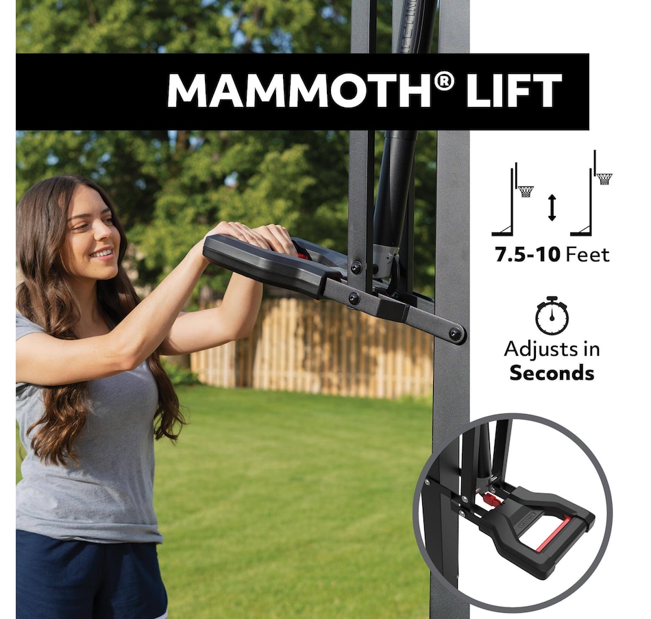 Image 754251_ALTMORE3.jpg, Product 754-251 / Price $1,499.99, Lifetime Mammoth Lift Bolt-Down Basketball System (54" tempered glass) from Lifetime on TSC.ca's Toys & Hobbies department