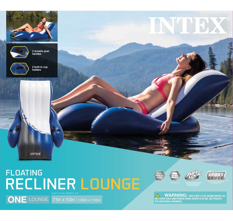 Image 754322_ALTMORE2.jpg, Product 754-322 / Price $59.99, Intex Floating Recliner Lounge from Intex on TSC.ca's Home & Garden department