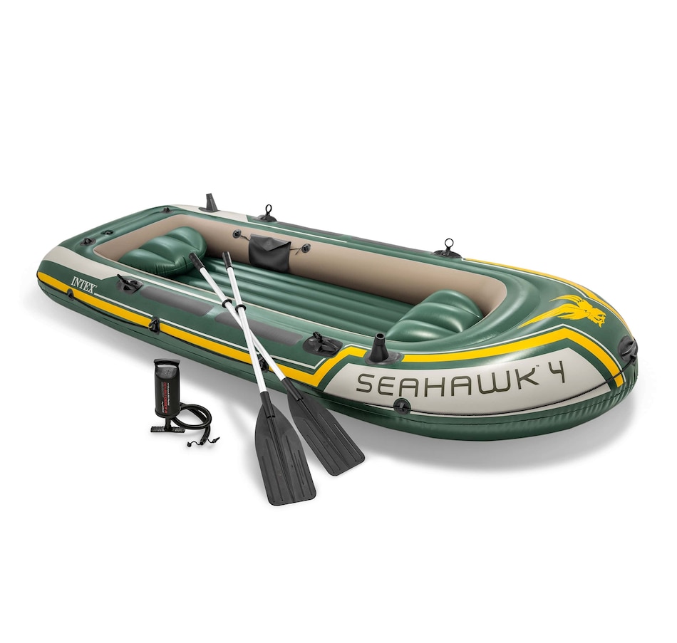 Image 754331.jpg, Product 754-331 / Price $249.99, Seahawk 4 Inflatable Boat Set from Intex on TSC.ca's Toys & Hobbies department