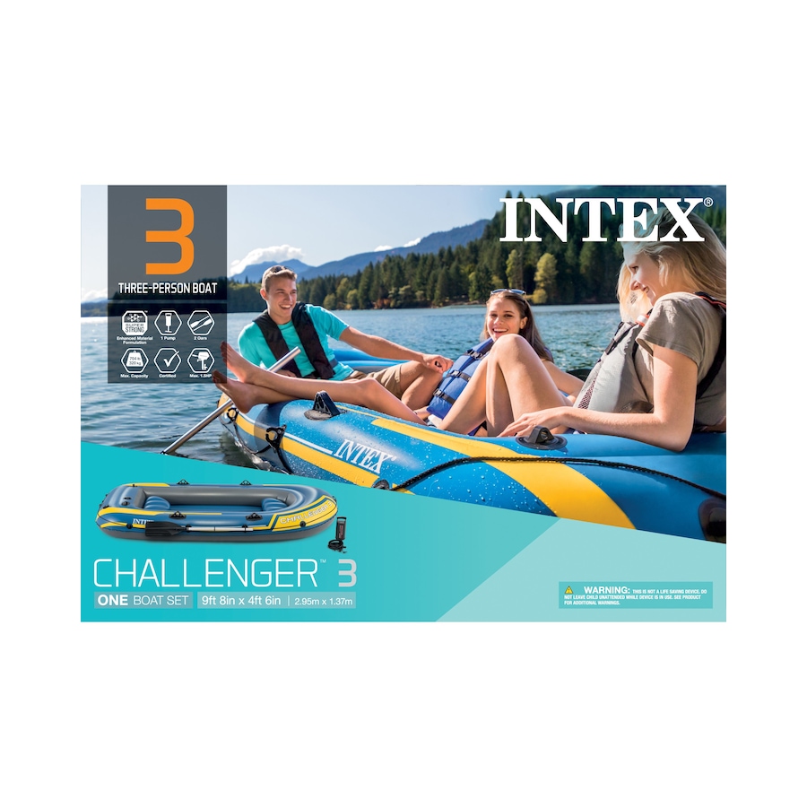 Image 754333_ALTMORE2.jpg, Product 754-333 / Price $169.99, Intex Challenger 3 Inflatable Raft Boat Set with Pump and Oars from Intex on TSC.ca's Toys & Hobbies department