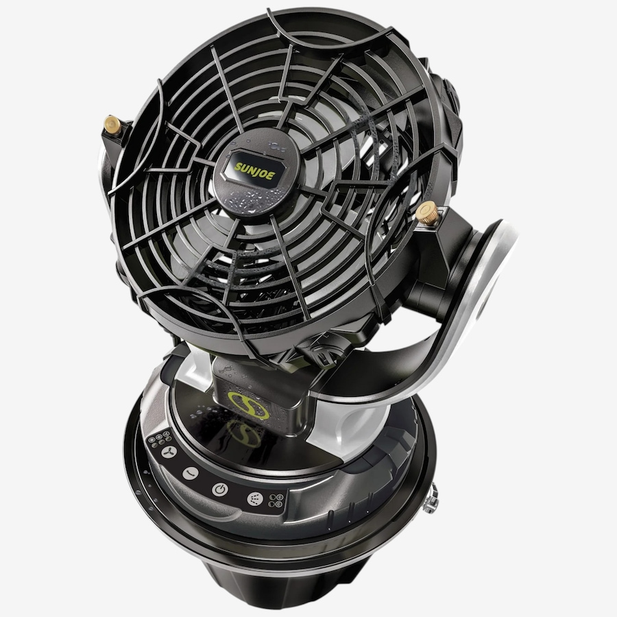 Image 754339.jpg, Product 754-339 / Price $249.99, Sun Joe 24V, 2.0-Ah Portable 3-Speed, Rotating Universal Bucket-Top Misting Fan with Bucket and Hose from Snow Joe & Sun Joe on TSC.ca's Home & Garden department