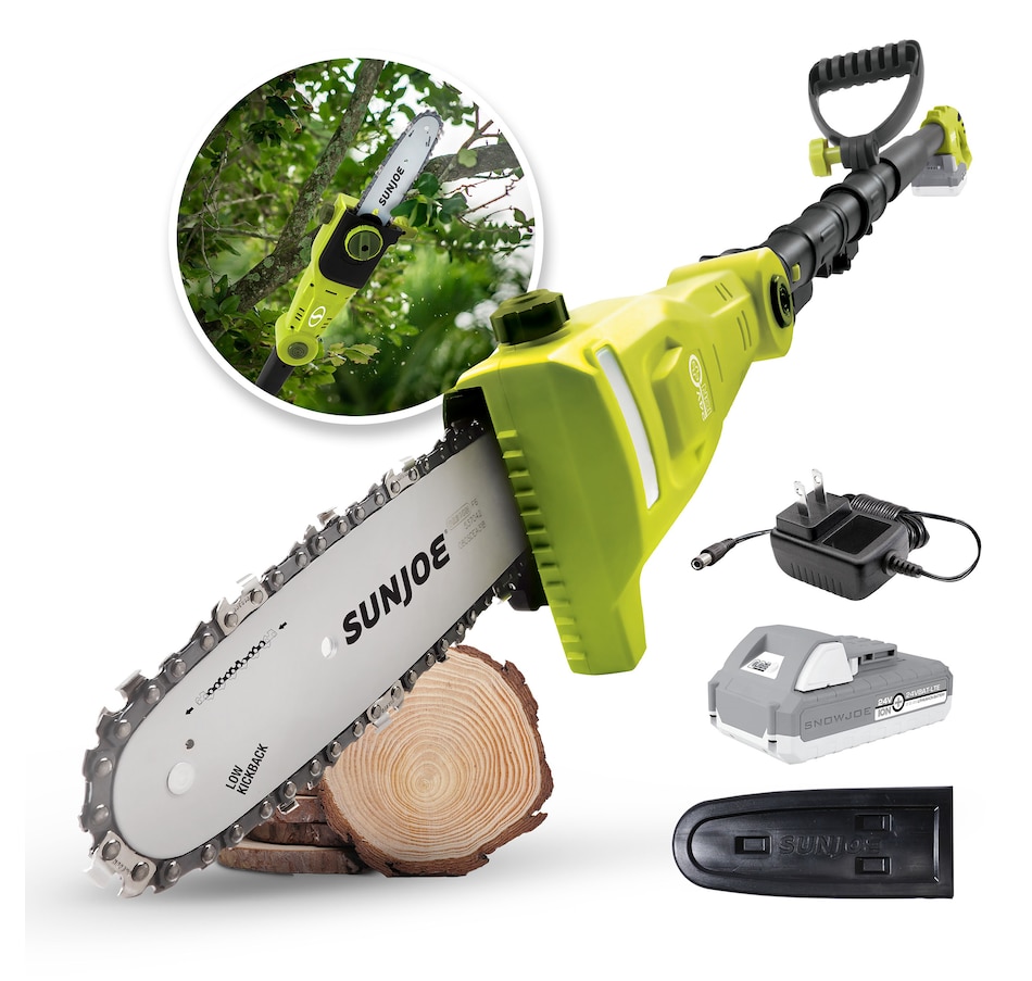 Image 754340.jpg, Product 754-340 / Price $219.99, Sun Joe 24-Volt 8" 2.0-Ah Cordless Telescoping Pole Chainsaw from Snow Joe & Sun Joe on TSC.ca's Home & Garden department