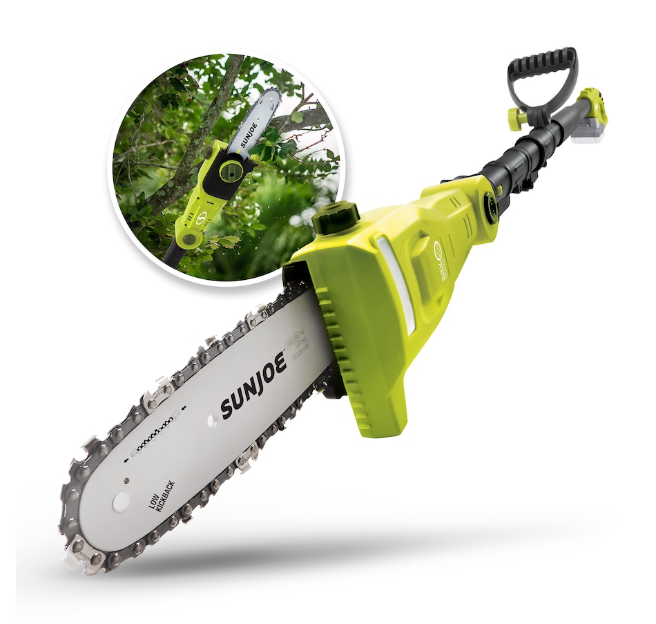 Image 754340_ALTMORE1.jpg, Product 754-340 / Price $219.99, Sun Joe 24-Volt 8" 2.0-Ah Cordless Telescoping Pole Chainsaw from Snow Joe & Sun Joe on TSC.ca's Home & Garden department