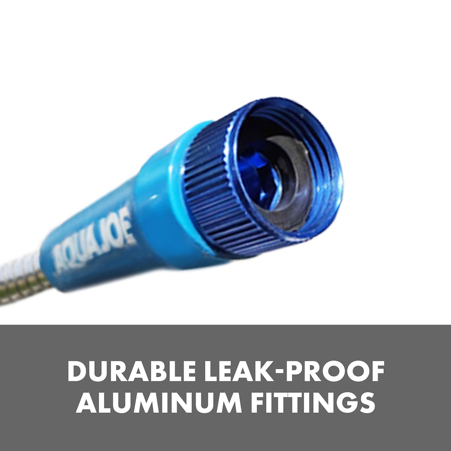 Image 754346_ALTMORE4.jpg, Product 754-346 / Price $89.99, Aqua Joe 50' Heavy-Duty Spiral Constructed Stainless Steel Metal Garden Hose from Snow Joe & Sun Joe on TSC.ca's Home & Garden department